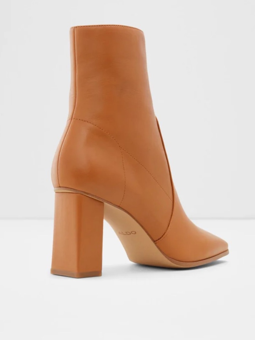 Aldo TheLiven Cognac Block Heel Ankle Boots - Picture 4 of 13